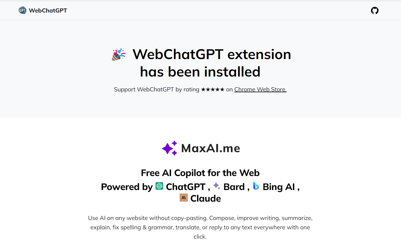 WebChatGPT安装